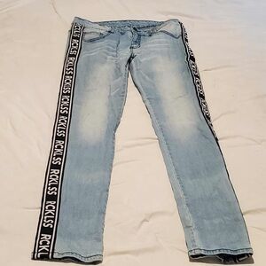 Young & Reckless Light Blue Jeans with Side Logo